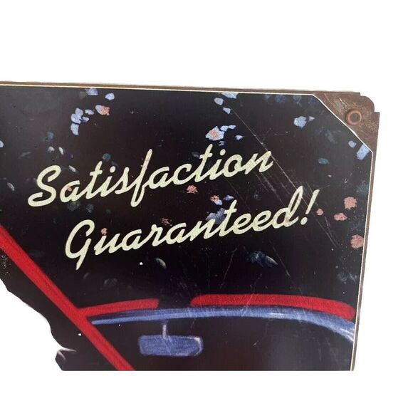 Grease Monkey Garage Blonde Mechanic Pin Up Metal Sign by Greg Hildebrandt - Picture 2 of 5